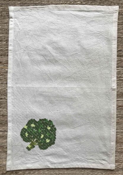 Garlic, Broccoli, Red Pepper Kitchen Towels Set of 3 - Image 3